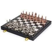Egyptian Chess Set with Marbled Foldable Board