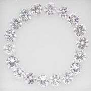 Brilliant! 2.06ct diamond cut diamond white Sapphire set