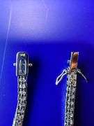 14 Kt White Gold Plated 15.5 Ctw Lab Simulated Diamond Tennis Bracelet