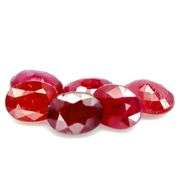 Heavy 10.90ct oval cut Ruby set