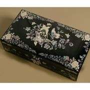Mother of Pearl Butterfly Floral Jewelry Organizer Box