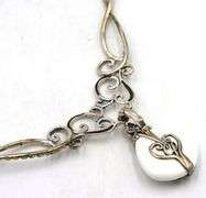 Carolyn Pollack signed Vintage 925 sterling silver Baroque style necklace