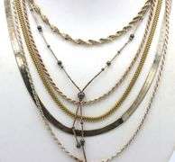 Group lot of 6 Vintage 925 sterling silver necklaces