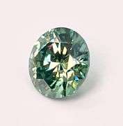 Sparkling 2.55 Ct Mint Green/Blue Brilliant Round Cut Fire Moissanite