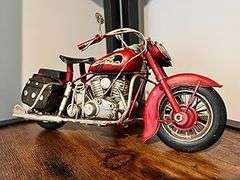 Iron Motorcycle Model Hand-Painted