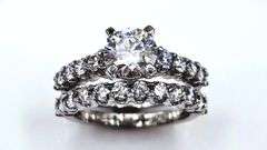 Dazzling 2 Band 2.75 Lab Simulated Diamond Ring Set