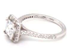 Gabriel & Co 0.38ctw princess cut halo semi mtg