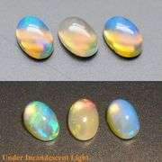 High color 1.11ct untreated Yita Ridge Opal set!