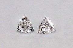 Natural Diamond Pair of Trilliants