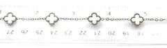 Stainless steel 5 clover adjustable bracelet