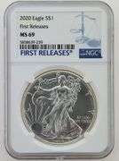 2020 American Silver Eagle First Releases, NGC MS69