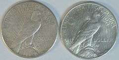 Well struck and lustrous 1927 & 1934-D Peace Silver Dollars