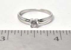 CZ Gemstone Ring in Sterling Silver