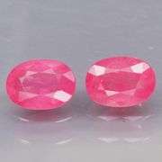 Vivid! 2.34ct pair of red pink Rubies -Heated only!