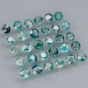 Heated only! 4.38ct blue green Sapphire set