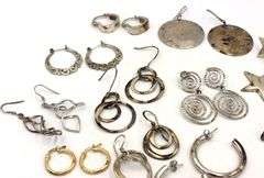Group lot of Vintage 925 sterling silver earrings