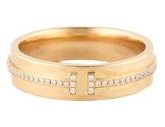 Tiffany & Co. 0.12ctw Diamond T Wide Band Ring