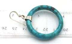 2 Pairs of 925 sterling silver turquoise earrings