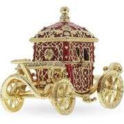 Coronation Coach Jewelry Trinket Box with Crystals