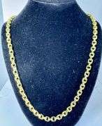 14K Yellow Gold Cable Link Chain