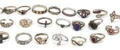 Group lot of Vintage 925 sterling silver rings