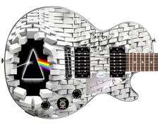 Pink Floyd David Gilmour Signed Custom The Wall Epiphone Graphics Guitar ACOA