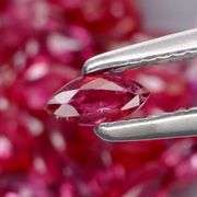 Collectors 4.93ct violet red Ruby set -Untreated!!!