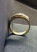 MEN’S 14K YELLOW GOLD NATURAL DIAMOND WEDDING BAND