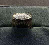 MEN’S 18K YELLOW GOLD NATURAL DIAMOND RING