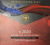 2020 American Innovation South Carolina $1 Reverse Proof in US Mint Holder