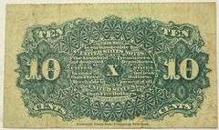 10 Cent Fractional Note