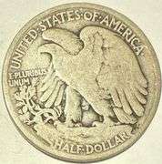 Two Tone 1919 Walking Liberty Half