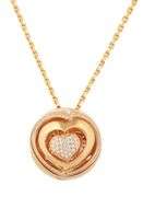 18kt Yellow gold Chopard Xtravaganza 0.89ctw Diamond Pendant Necklace