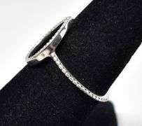 CZ Gemstone Ring in Sterling Silver