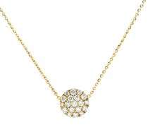 1.0 CTW Diamond Pendant Charm Necklace