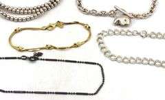 Group lot of 7 Vintage 925 sterling silver bracelets