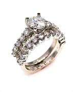 Dazzling 2 Band 2.75 Lab Simulated Diamond Ring Set