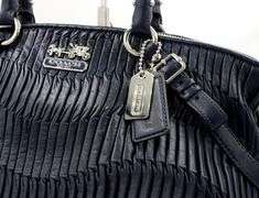 Coach Sophia Madison parchment gathered leather satchel