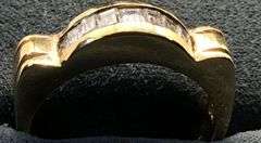 MEN’S 14K YELLOW GOLD NATURAL DIAMOND WEDDING BAND