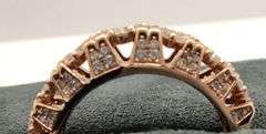 UNIQUELY DESIGNED 14K ROSE GOLD NATURAL DIAMOND RING