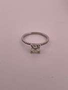 GIA CERTIFIED DIAMOND SET IN AN ENGAGEMENT RING