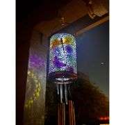 Dragonfly Solar Wind Chimes with Lantern Light