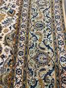 Authentic Antique Persian Kashan  silk and wool rug 10x14.5