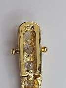 Sparkling 14 Kt Gold Plated 23.5 Ctw Simulated Diamond Tennis Bracelet