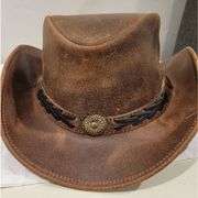 Genuine Leather Cowboy Hat