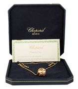 18kt Yellow gold Chopard Xtravaganza 0.89ctw Diamond Pendant Necklace