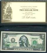 4 2003A Maryland $2 Notes in Folios