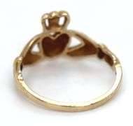 10kt Yellow gold Claddagh ring