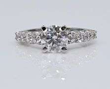 Dazzling 2 Band 2.75 Ct VVS1  Lab Simulated Diamond Ring Set
