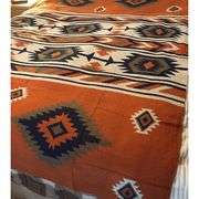Southwest Tribal Throw Blanket with Fringe